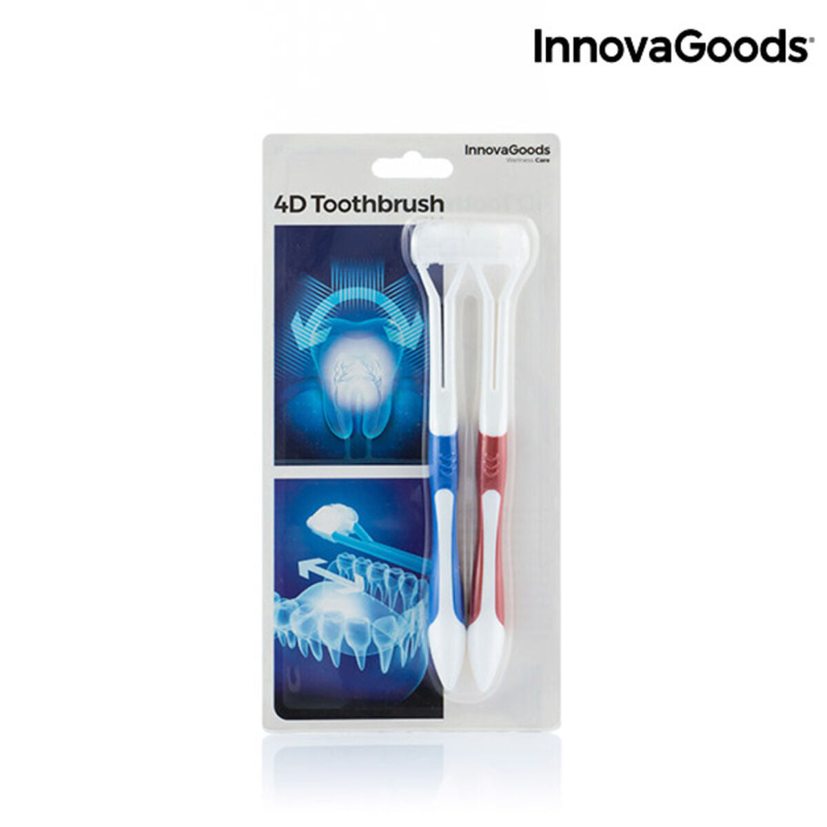 InnovaGoods 4D Zahnbürste (2er Pack)